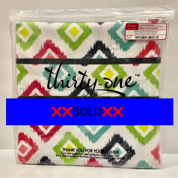 thirty-one Other - THIRTY-ONE wall together pocket board NWT
